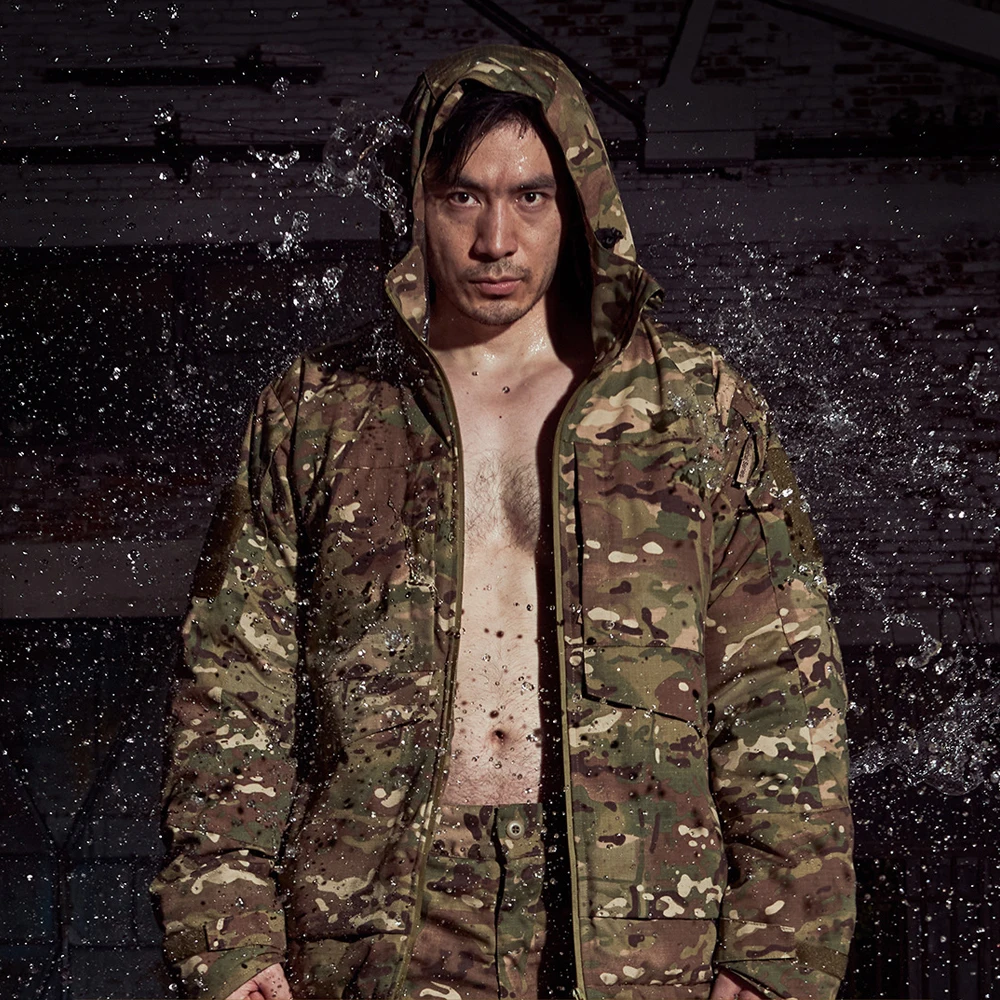 Winter Camo Hunting Clothes Heat Reflective Heat Tactical Clothing  Men Warm Cotton Tactical Suit Uniform