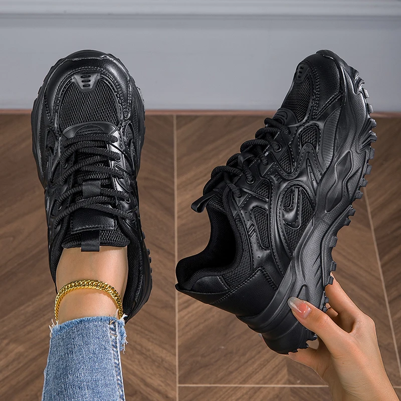 High Quality Casual Stylish Female Fashion Sneakers Thick Sole Casual Lady Chunky Shoes Sneakers for Women