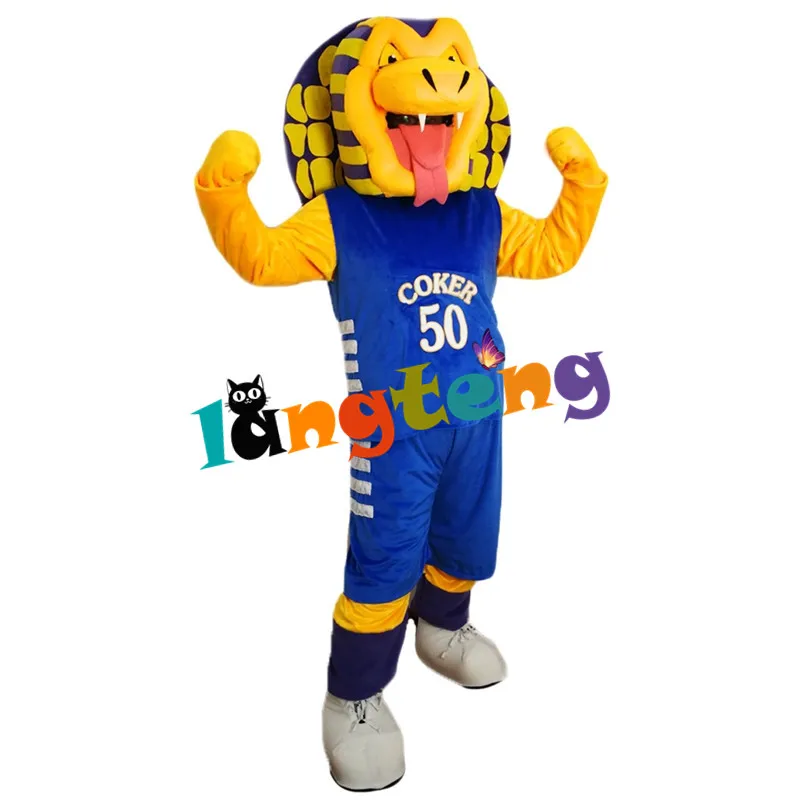 Cartoon Halloween Cosplay Party Christmas  Carnival Apparel  Sport Cobra  Mascot Costumes