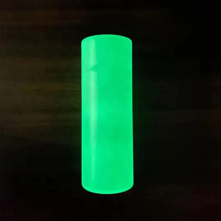 
New Style 20oz Uv Color Change And Glow In Dark White Blank Sublimation Straight Skinny Tumbler For Heat Press Printing 