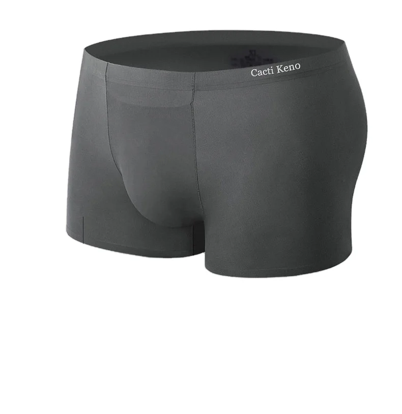 Custom Men Briefs Low Rise Ice Silk Sexy Bikinis Seamless Underwear