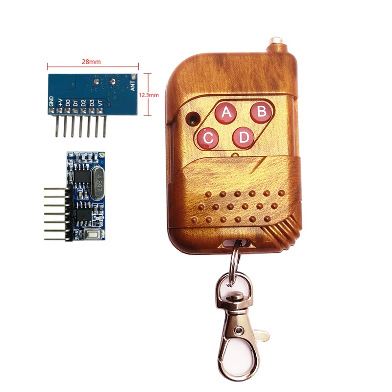 4 Channel 315Mhz Wireless Remote Control Module RF transmitter and receiver