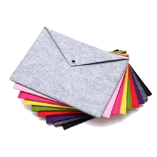 Custom A4 felt file document bag Felt Messenger Bag Laptop bag