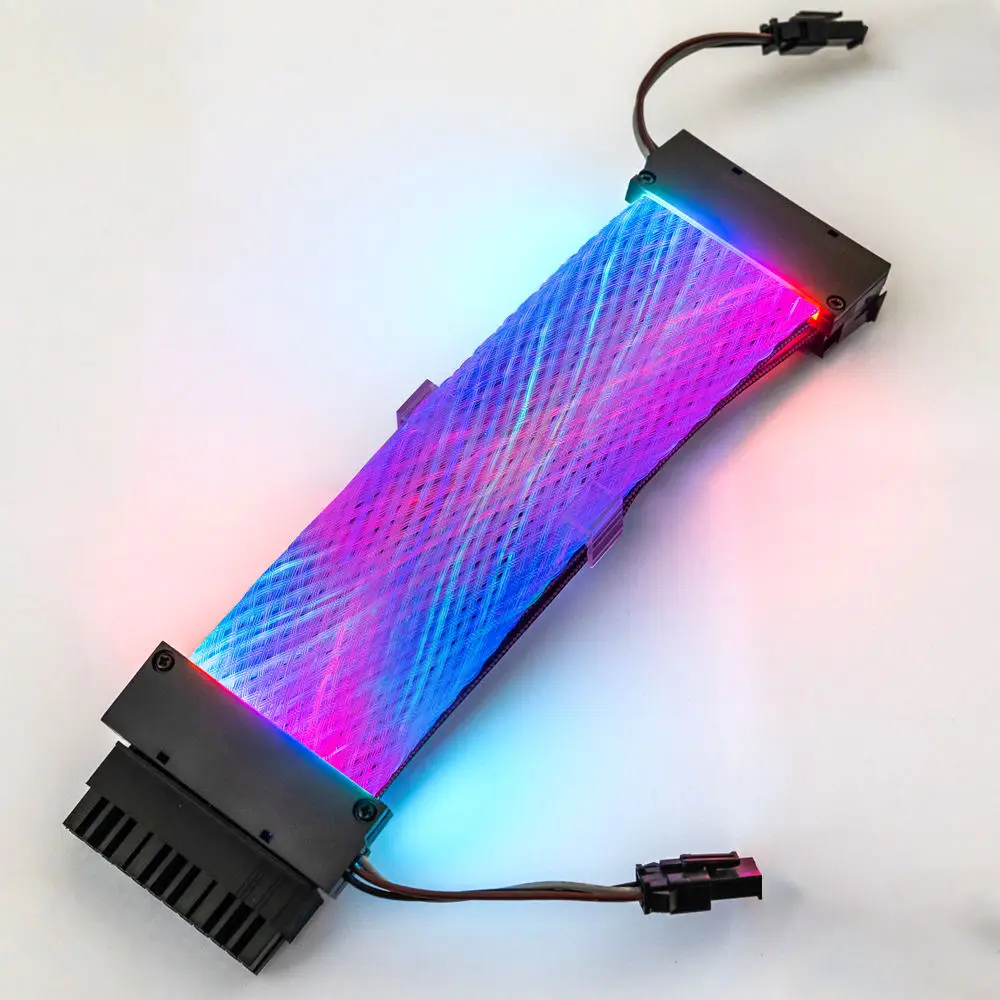 2023 New Style PSU Extension Cable DC Neon Line Cable ARGB LED Strip Light Extension Cable for PC Gaming Computer Extension Cord