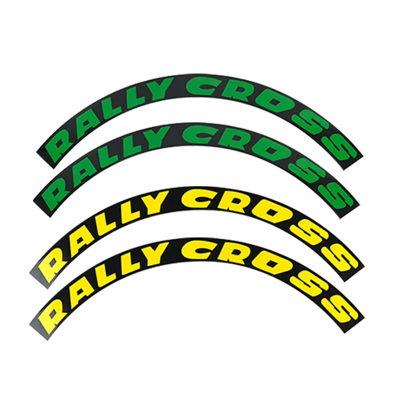 Car Universal Personality Wheel Sticker Motorcycle Bike Wheel Tire vulcanization 3D Sticker English Letters Custom Sticker