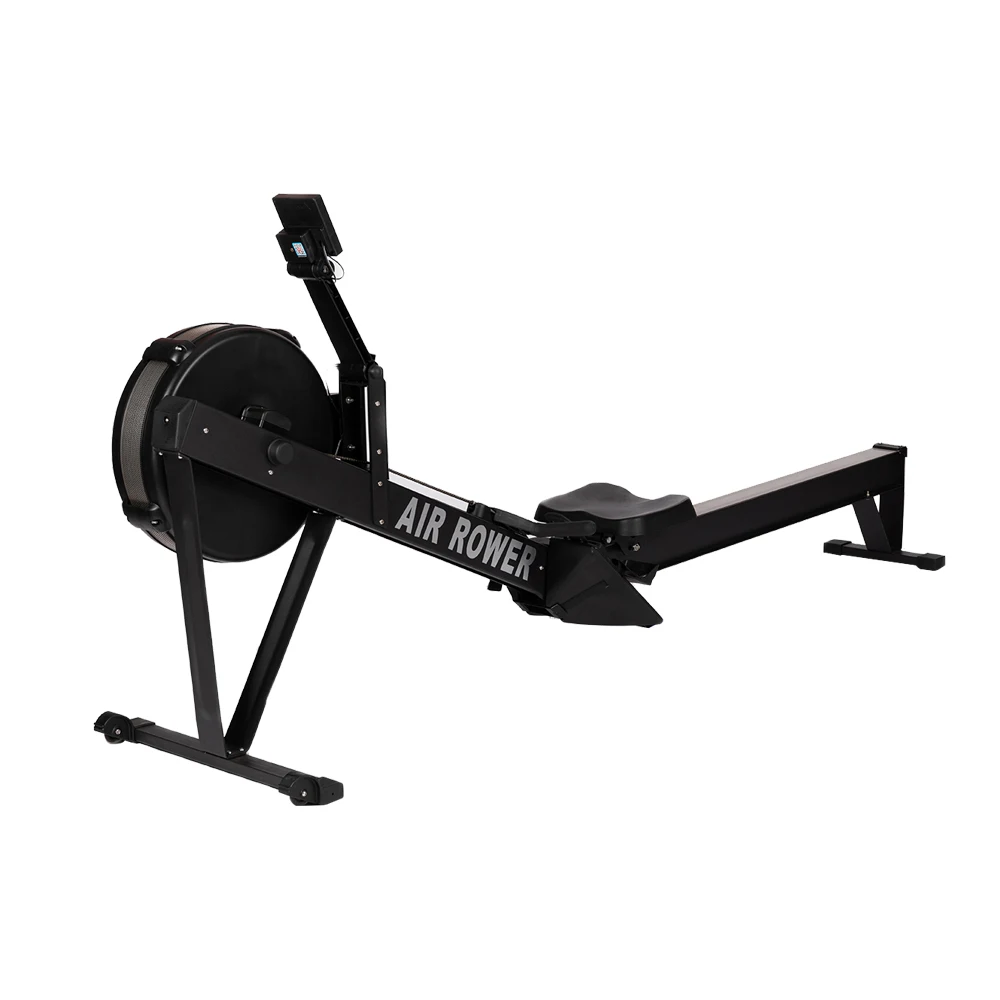 2021 new design portable cardio home gym exercise equipment air rower rowing machine with monitor