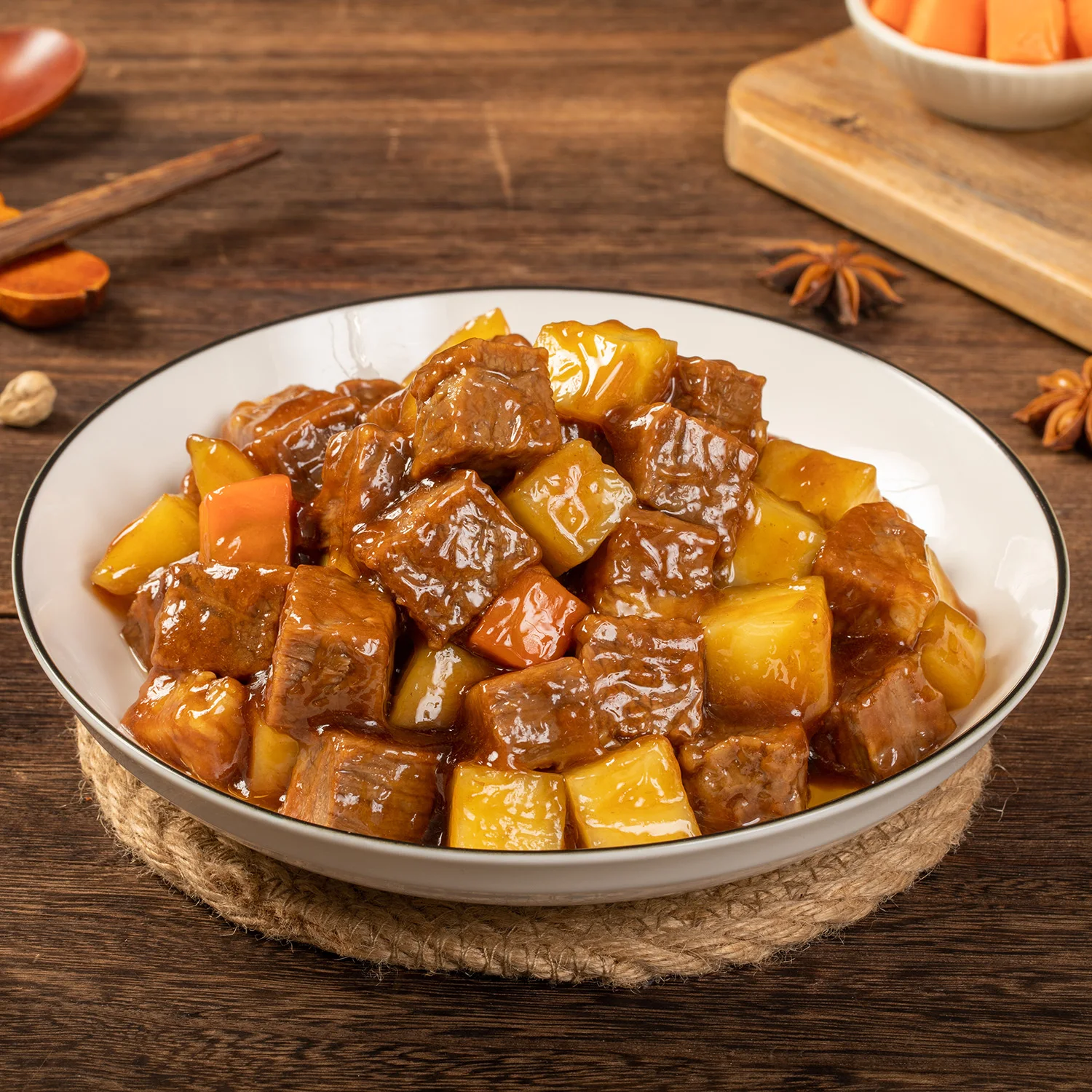 Ready-to-Eat Chinese Instant Beef Potato for Children Convenient Semi-Finished Frozen Food in Bag Packaging