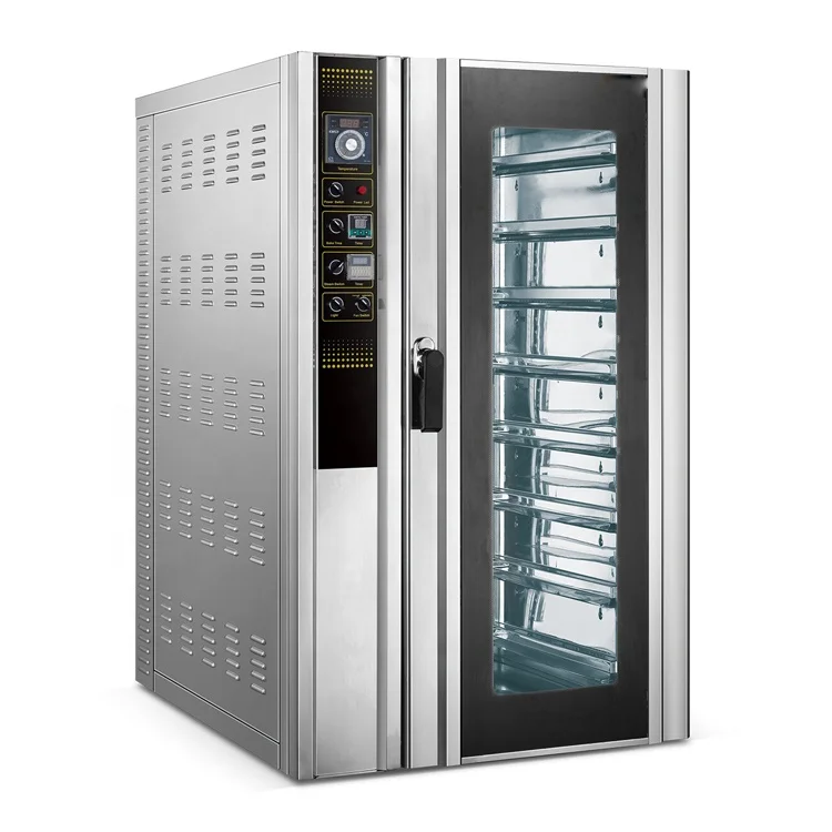 Kitchen Cookie Chicken Cake baking machines equipment  electric bakery true hot air 10 tray gas electric convection oven