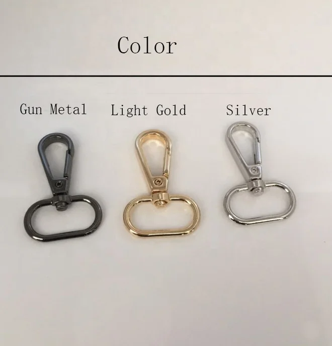 12Years Factory Dog Hook Metal Zinc Alloy Black Snap Hook Swivel Sanp Hook Buckle 25mm Clasp