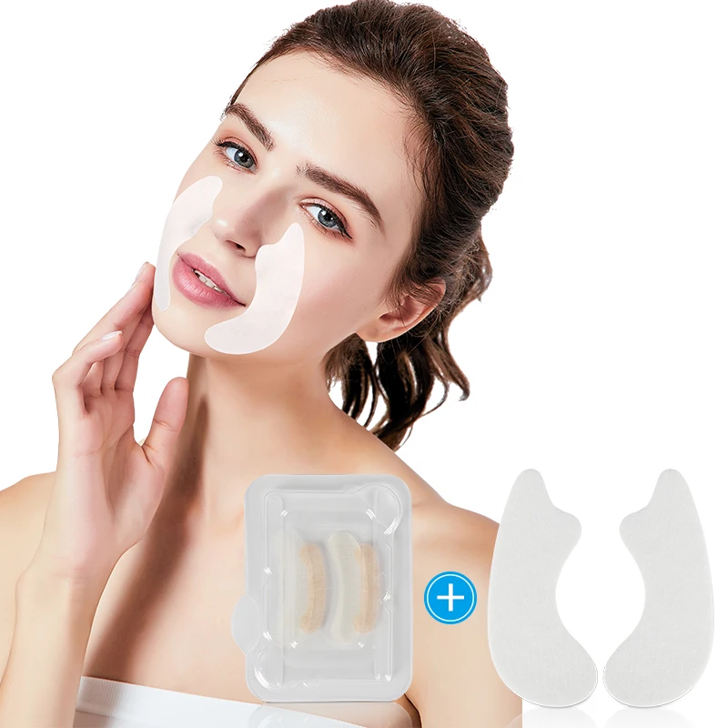 Hyaluronic  Lines Masks Face Wrinkle Remove Nasolabial Folds Hydrogel Ordinance Smile Line Patches