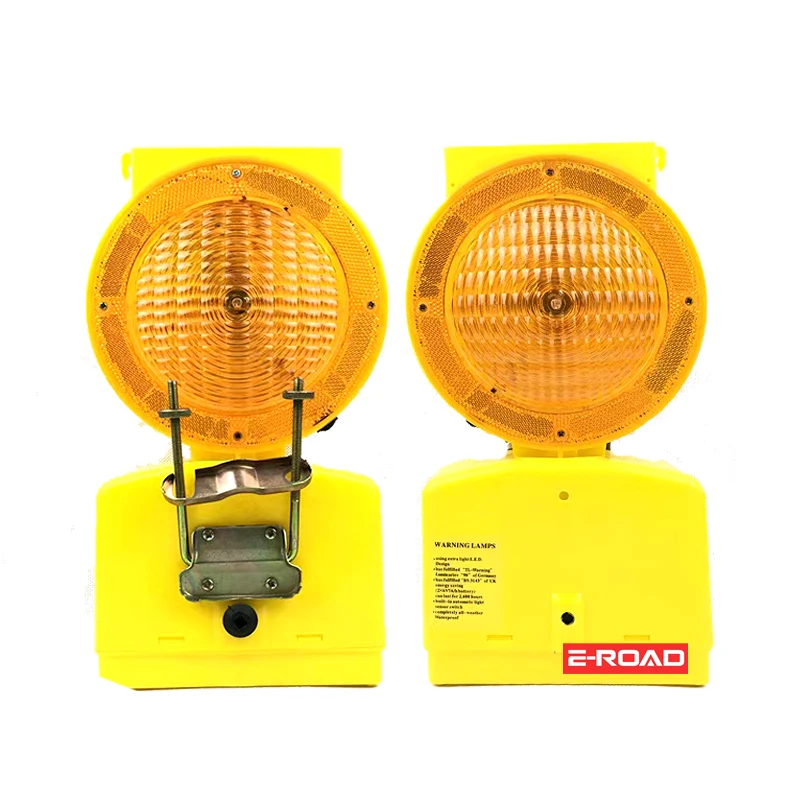 Solar LED Traffic Warning Flashing light construction flash Solar traffic barrier light