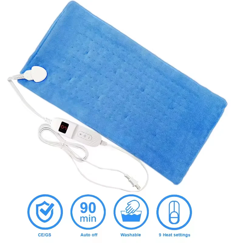 ETL approval heat pad therapy electric warm pad large electric heat pad for back pain