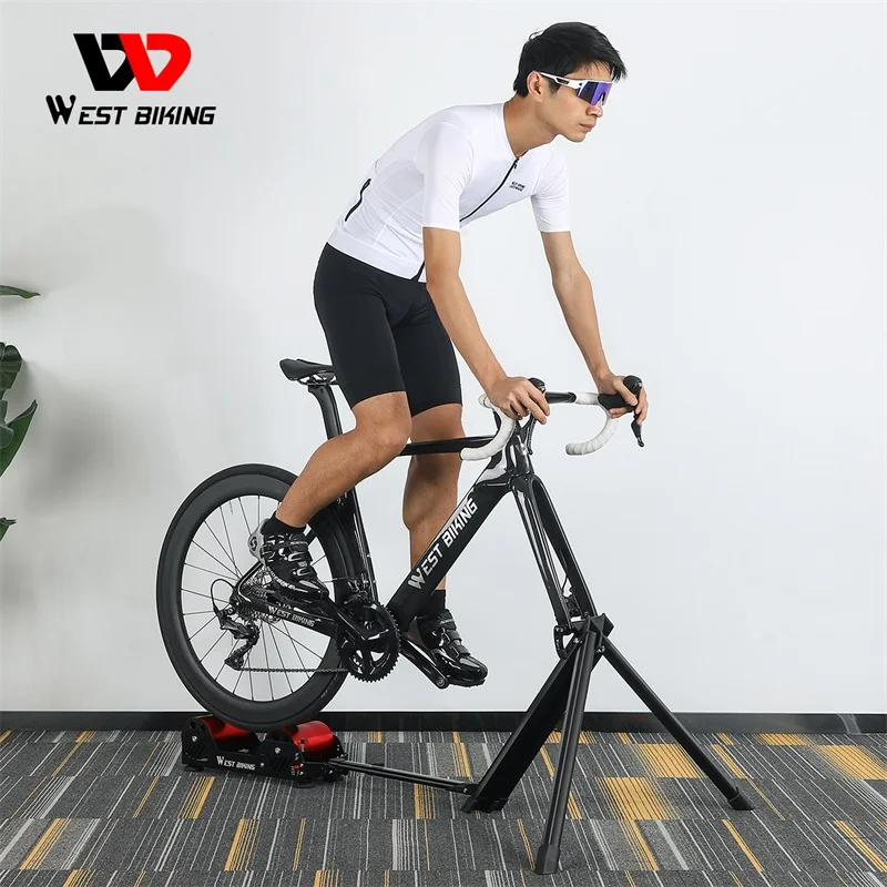 WEST BIKING New Indoor Road Stand Exercise Bicycle Magnetic Rollers Trainer Indoor Bike Roller for Bike Bicycle Training