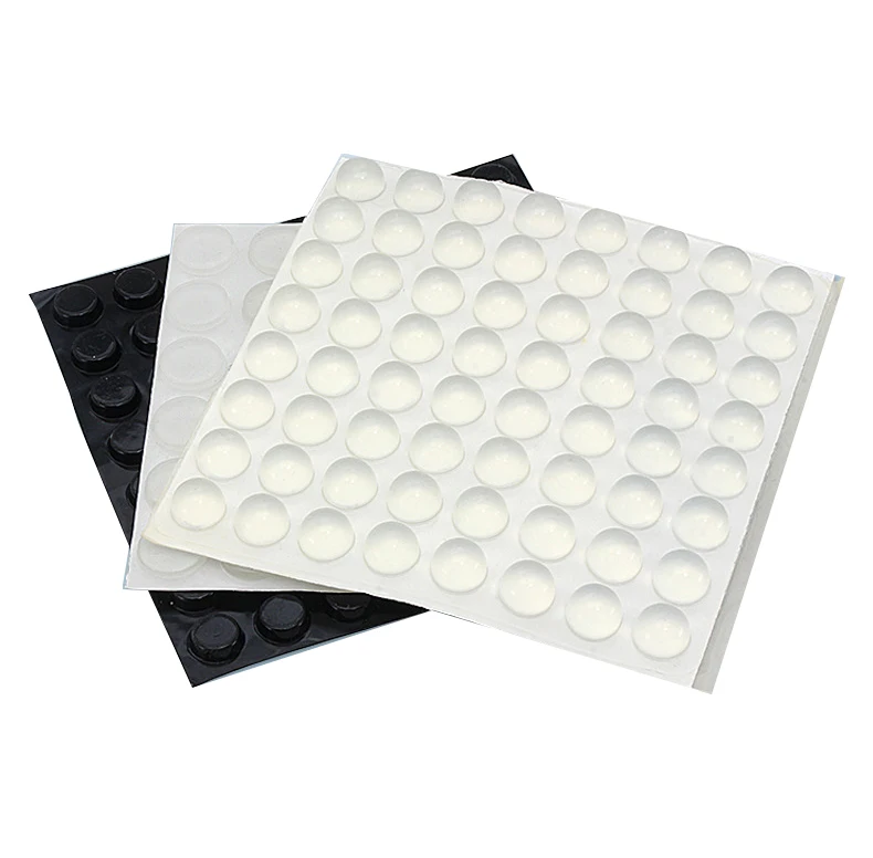 Silicone rubber bumper feet heat resistant door stop square self-adhesive silicone bumper