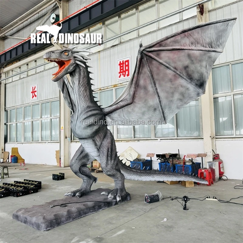 Film custom large dragon model life size animatronic dragon for exhibition