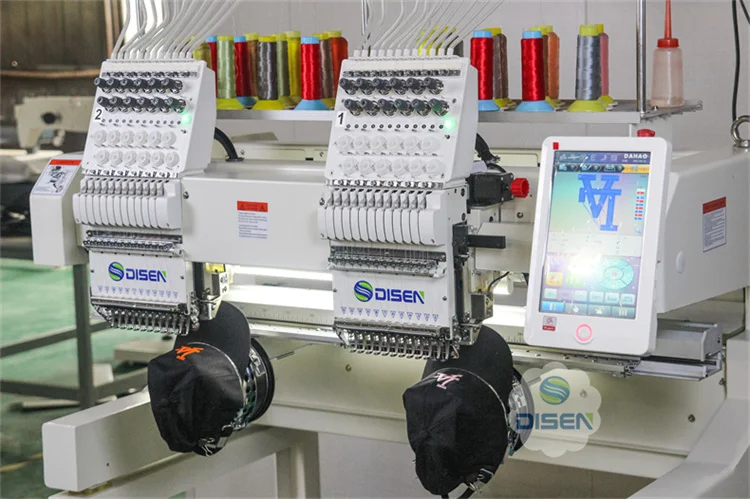 Multi Head Single Head Computer Embroidery Machine High Speed Multi Function Hat T-shirt Garment Embroidery Machine for Sale
