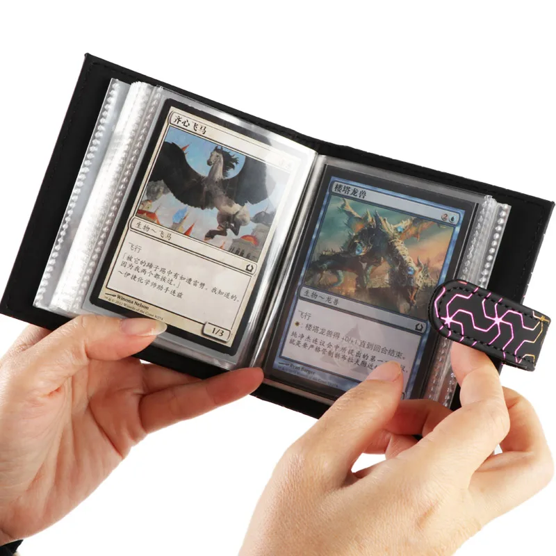 Trading PU Leather Photo Binder Collectable Card Album Personalized Plain Cover for Album