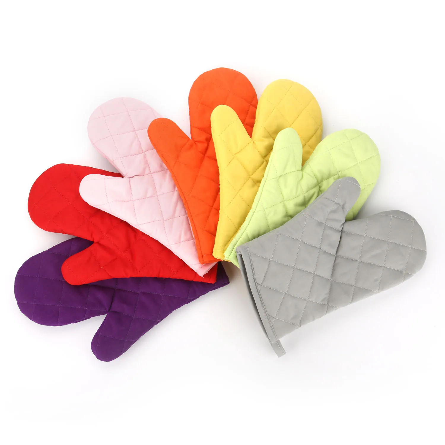 Утолщенные перчатки для микроволновой печи, кухонные однотонные перчатки для выпечки, термостойкие (1600264386353)