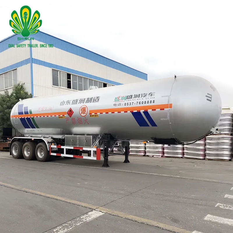 Manufacturer and factory supply 61.9 cbm propylene transport tanker LPG tank trailer