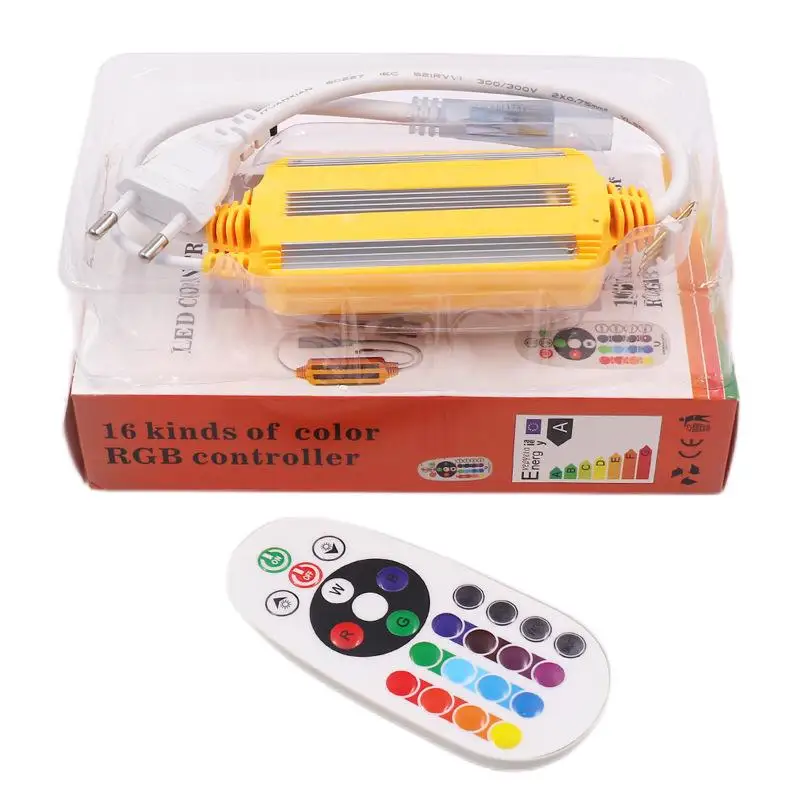 High Voltage 220V Rgb Controller New Explosion-Proof Waterproof Ip68 Aluminum Shell 4P Smd5050 Led Strip Light Controller