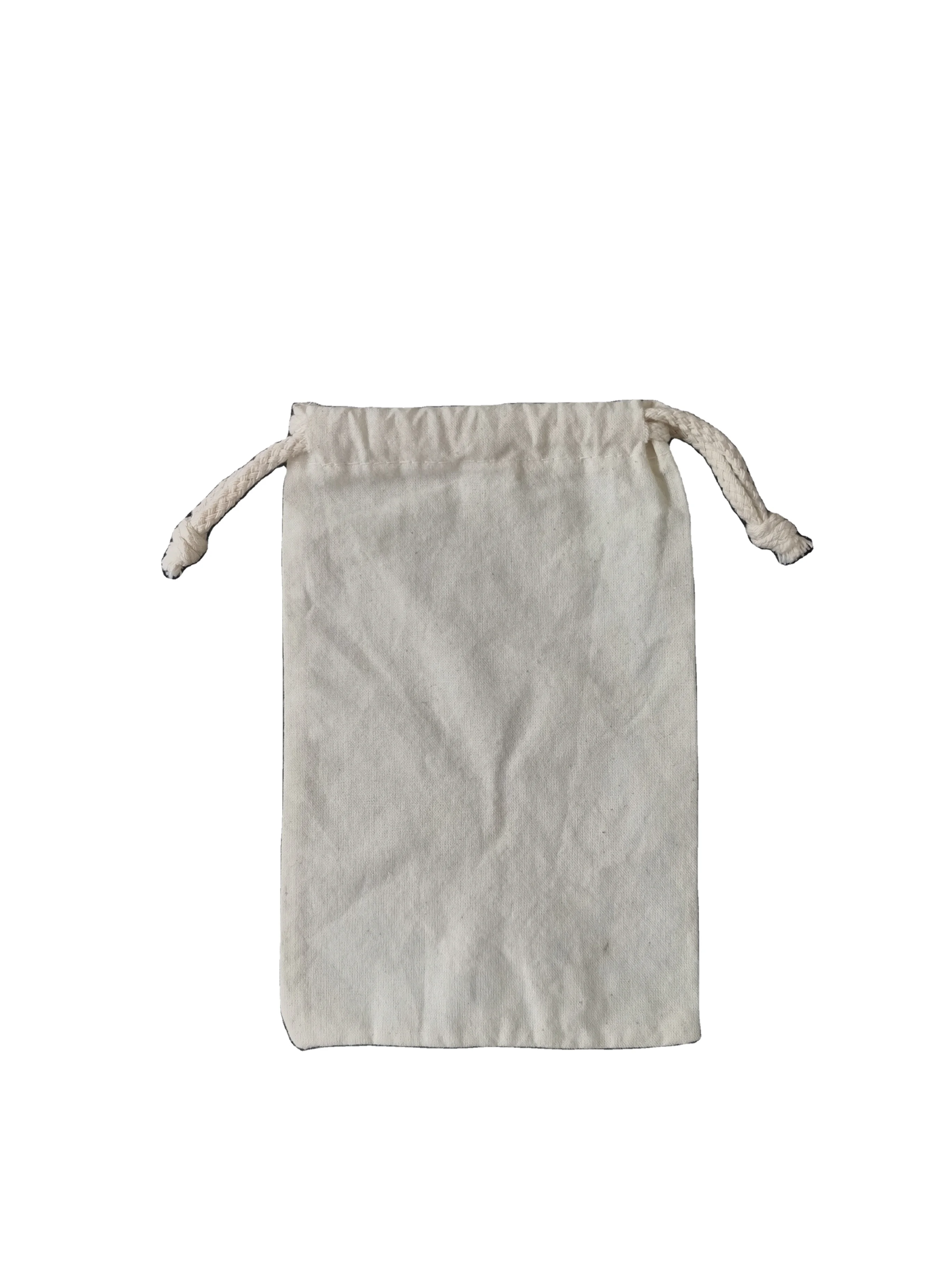 Factory Price White Beige Muslin Cotton Drawstring duster Pouch Shoe Bag Cotton Canvas Storage Dust Shoe Bag with Drawstring