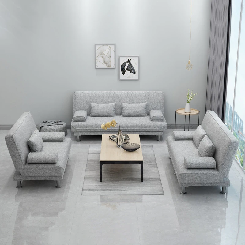 Flip Sofa and bed dual-purpose simple lazy tufted sofa apartment furniture fabric folding sofa siesta bed