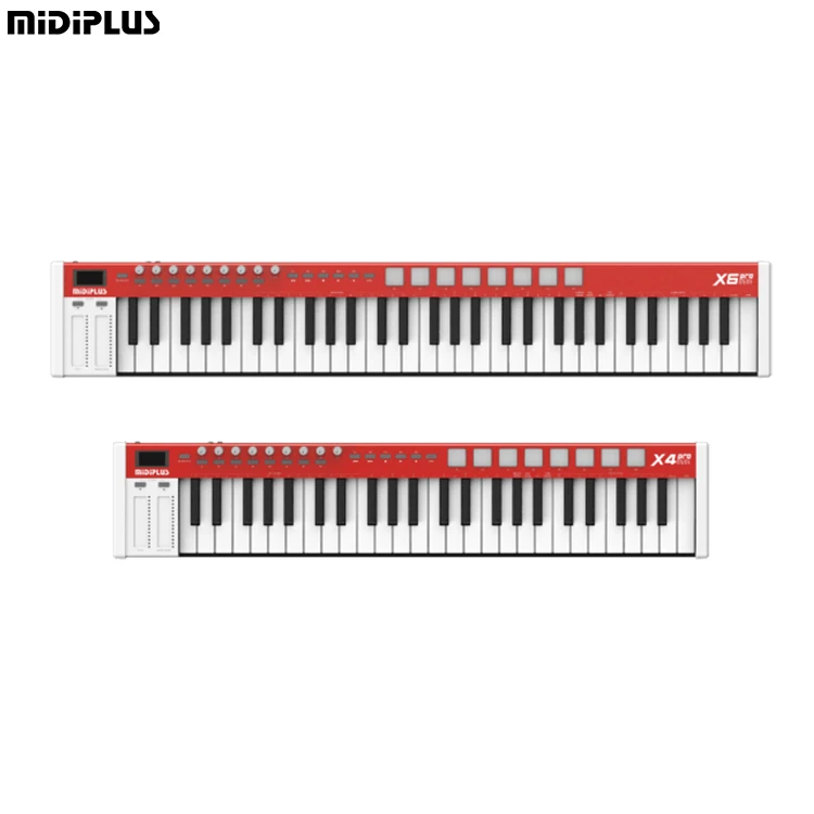 MIDIPLUS X6pro mini Professional-Grade 61-Key Usb Midi Keyboard Instrument 128 Tone Options Music Inspiration MIDI Controller