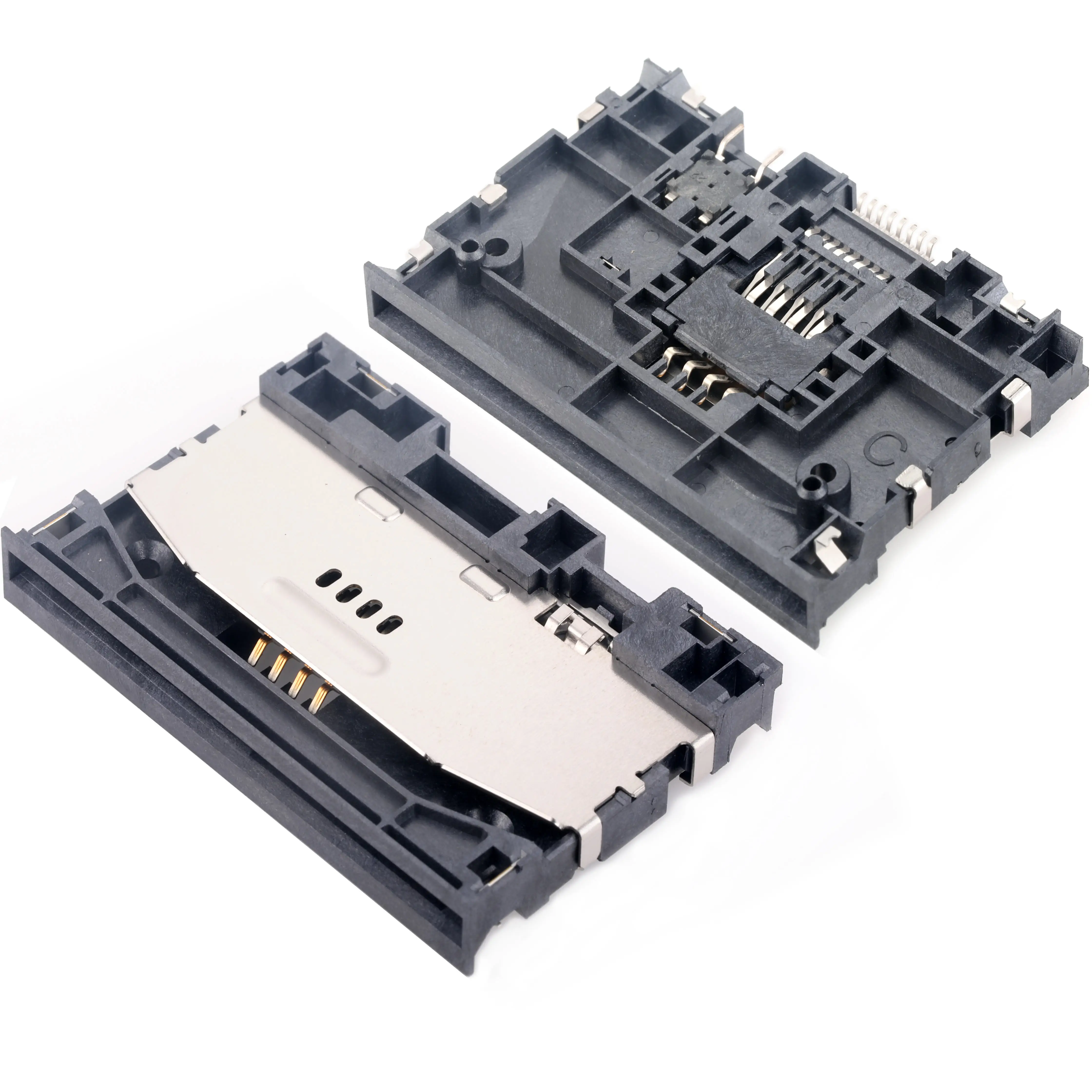 MUP manufacture Landing technology High quality Durability SMT Type  Smart Card Connector standard IC card connector for pos