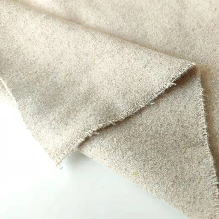 factory custom super cheap fabric 100% recycled polyester Melton fabric