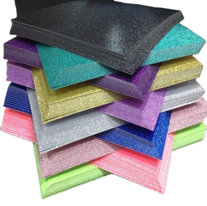 Top Quality Glitter Paper Sheet 12x12 In 30.5x30.5 cm 300gsm Material Paper For Handmade Crafts Making or Cards