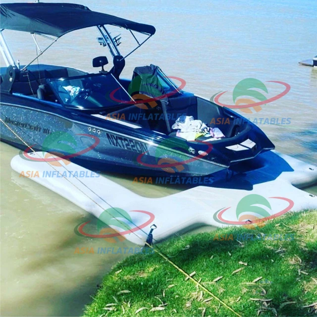 Drop Stitch Dock Inflatable River Water Floating Sup Yacht Jetski Dock Platform Mat U Shape Inflatable Pontoon For Jet Ski