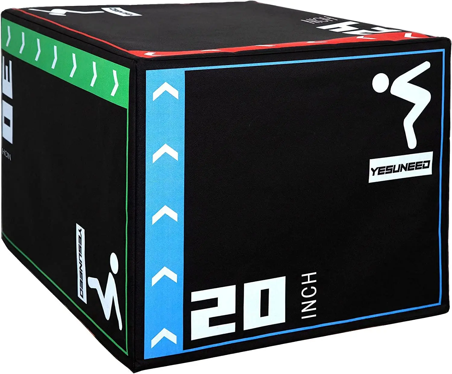 Fitness 3 in 1 foam plyo plyometric jumping box soft custom logo