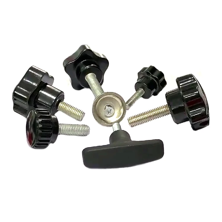 T Shape Triangle ABS Plastic Bakelite Knob clamping handle screws heat resistant bakelite star knob