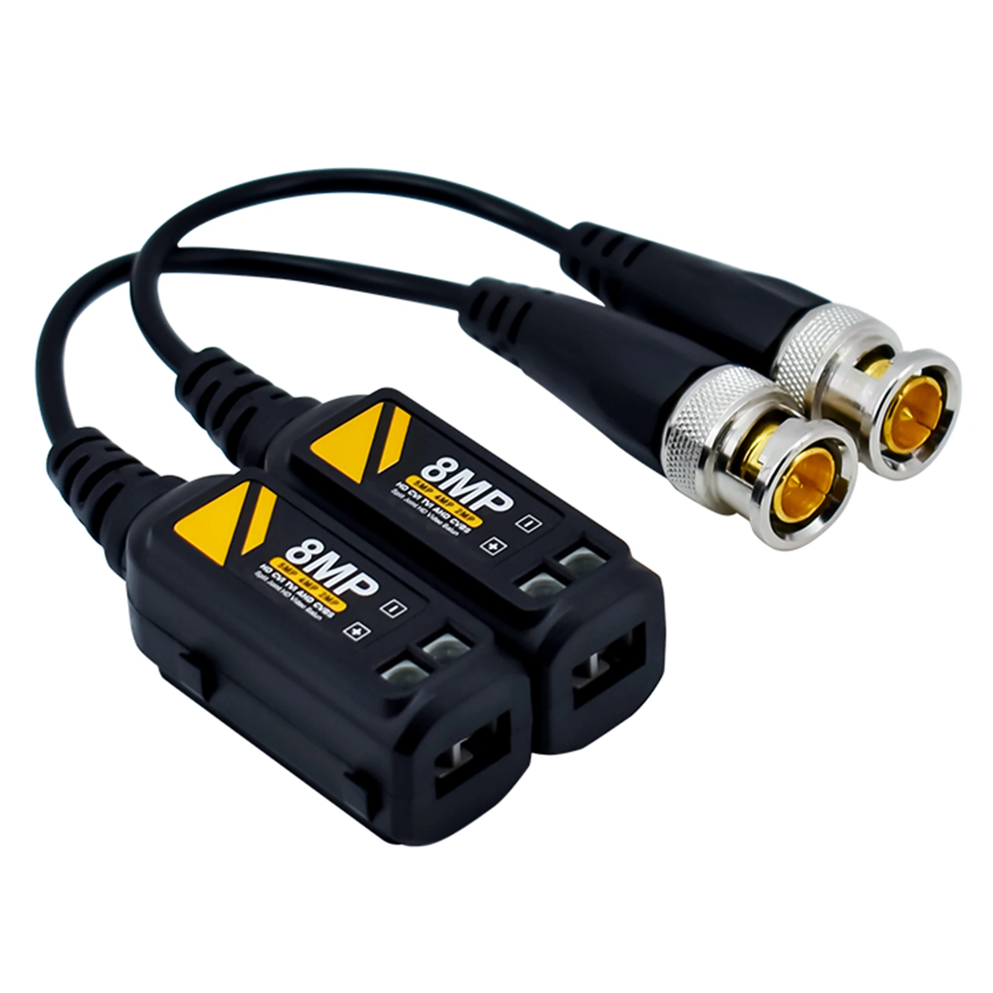 CCTV Camera Passive Video Balun BNC Connector Coaxial Cable Adapter 2000Ft Distance Twisted Cable
