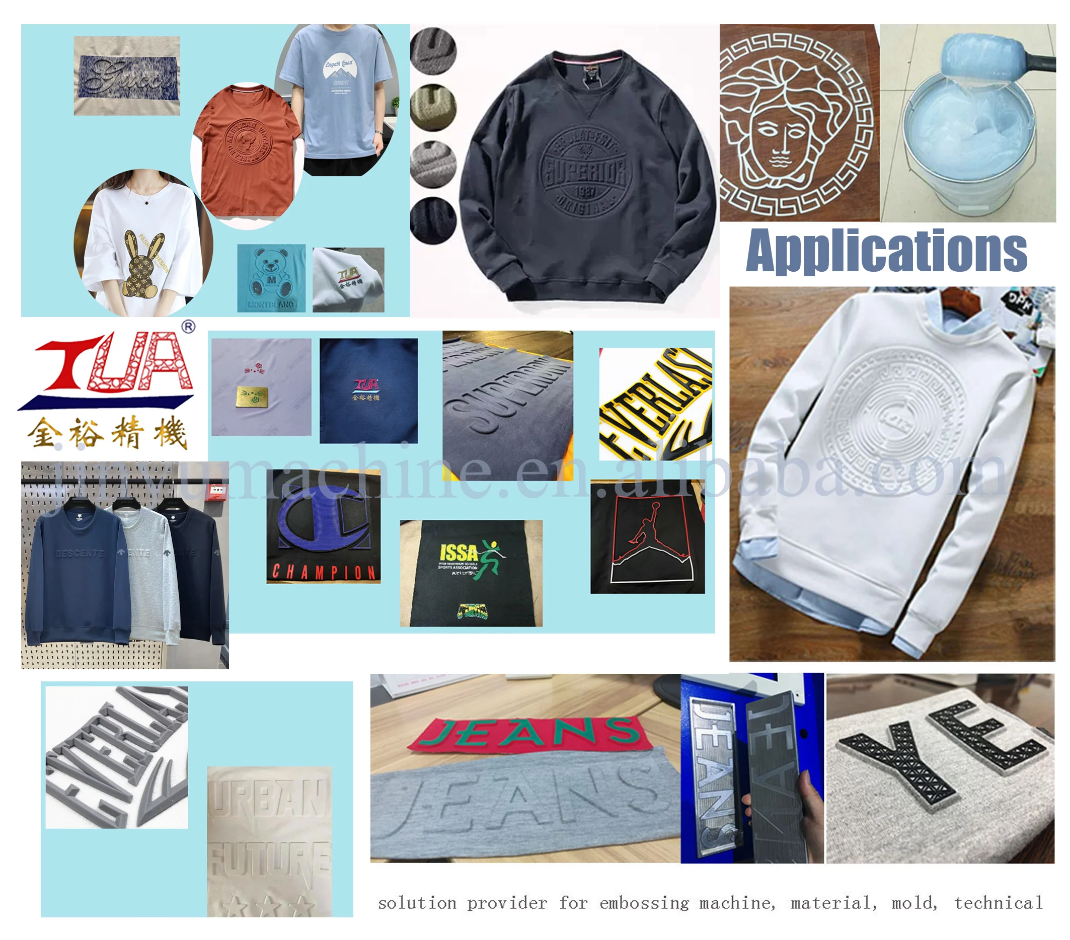 3D flat plate embossing machine double head station PLC automatic fabric sportswear shoe hat rubber logo printing machine