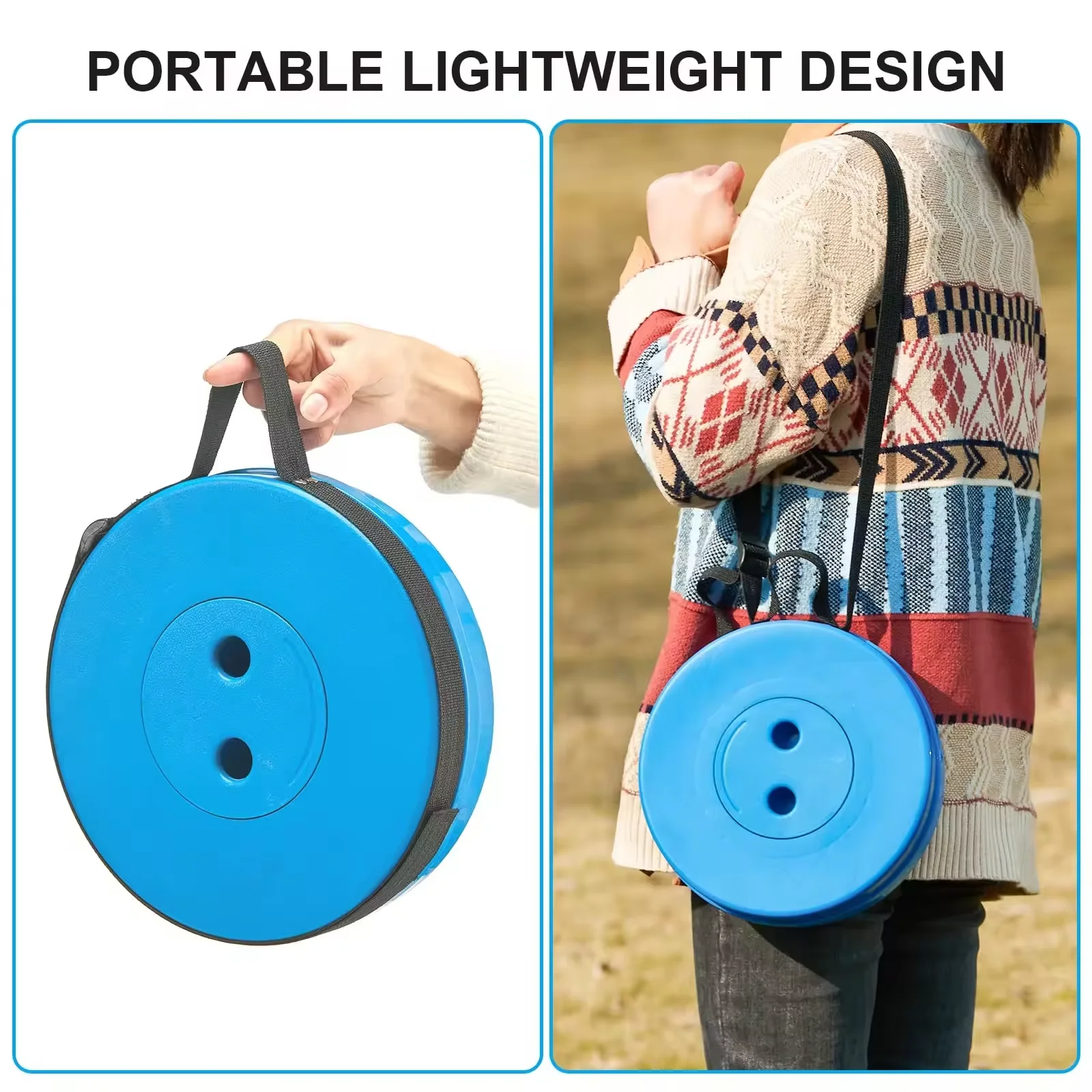 KALIOU Adjustable Camping Outdoor Folding Stool Portable Retractable Collapsible Telescopic Camping Chair Fancy Stool