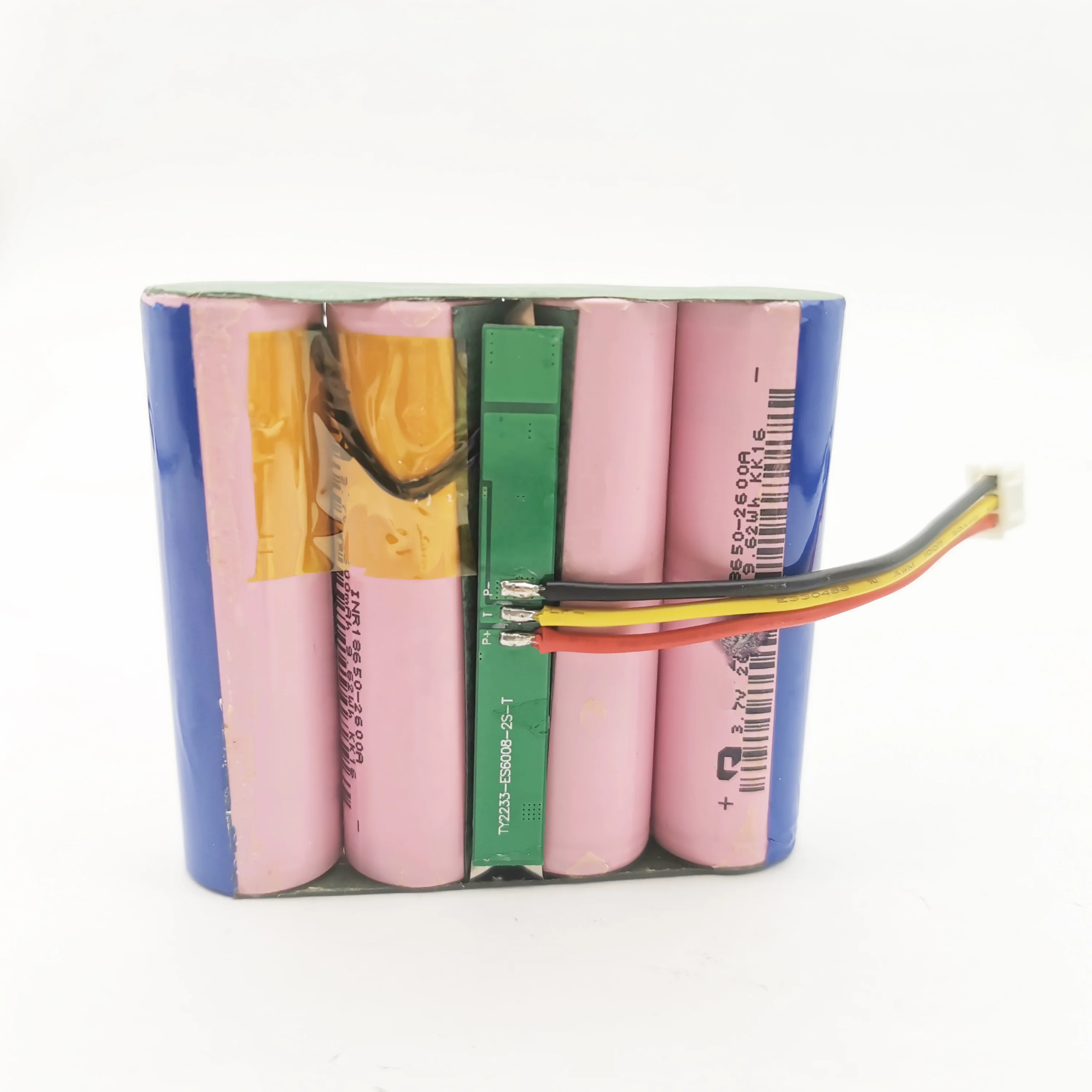 18650 battery pack  li ion power pack 2s 2s1p 2s2p 2s3p 2600mah 5200mah 10000mah 7.4V 18650 Lithium Ion Batteries