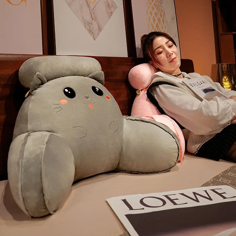 Extra-large 60*80 cushion velvet multi-functional office pillow neck support waist lazy sleeping chair waist pillow