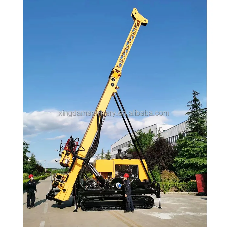 XDX-8 3600m diamond core full hydraulic crawler mounted gold mining rotary wire line drilling rig for geological exploration