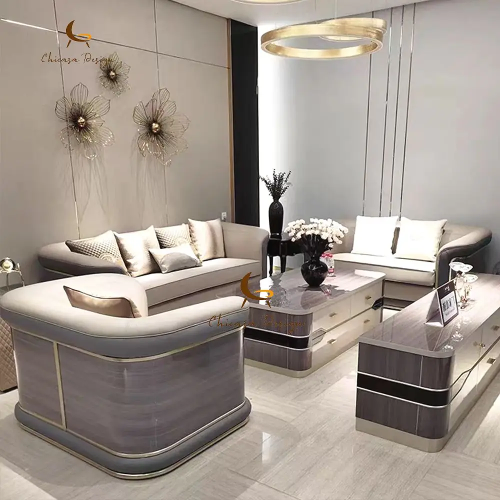 Professional Manufacture Home Furniture The Newest Design Living Room Leather Sofa
