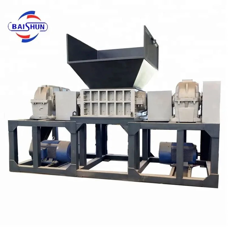 Низкая цена высокопроизводительный одноваловой измельчитель для отходов автомобиля алюминиевая машина измельчения шин