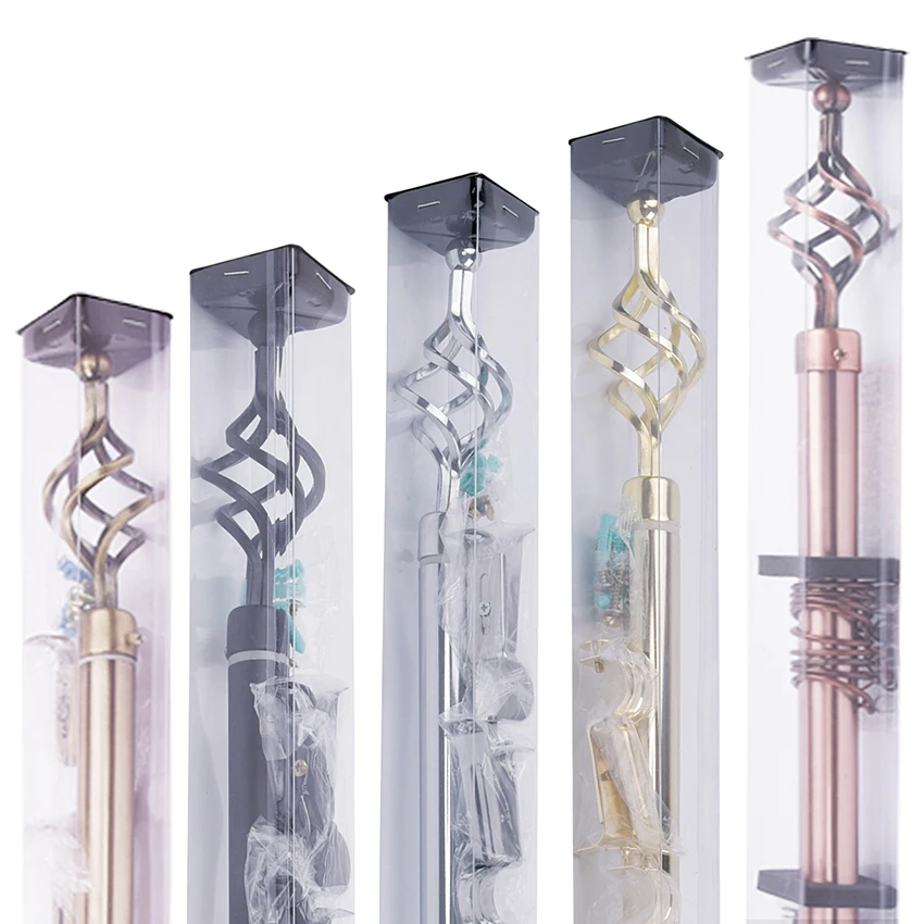 JINTENG wholesale curtain rod sets iron aluminum curtain poles rods for hotel