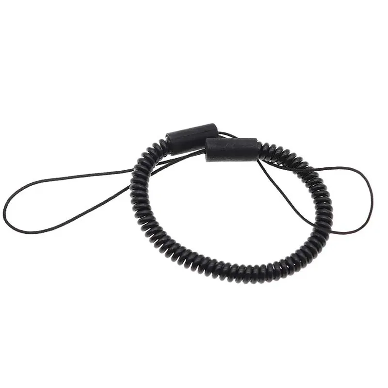 NEW Black Quality Bungee Cord Old Man Mobile Phone Anti-Loss Strap Running Phone Anti-Loss Spiral Telephone Line Elastic Rope