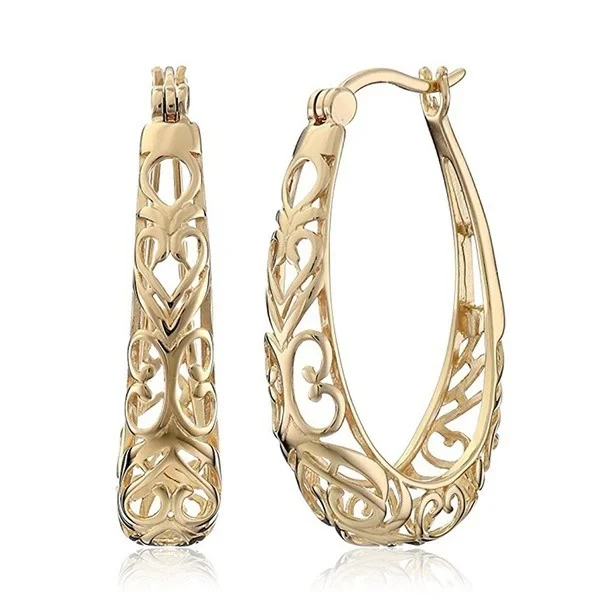 
Amazon Filigree Hoop Earrings 