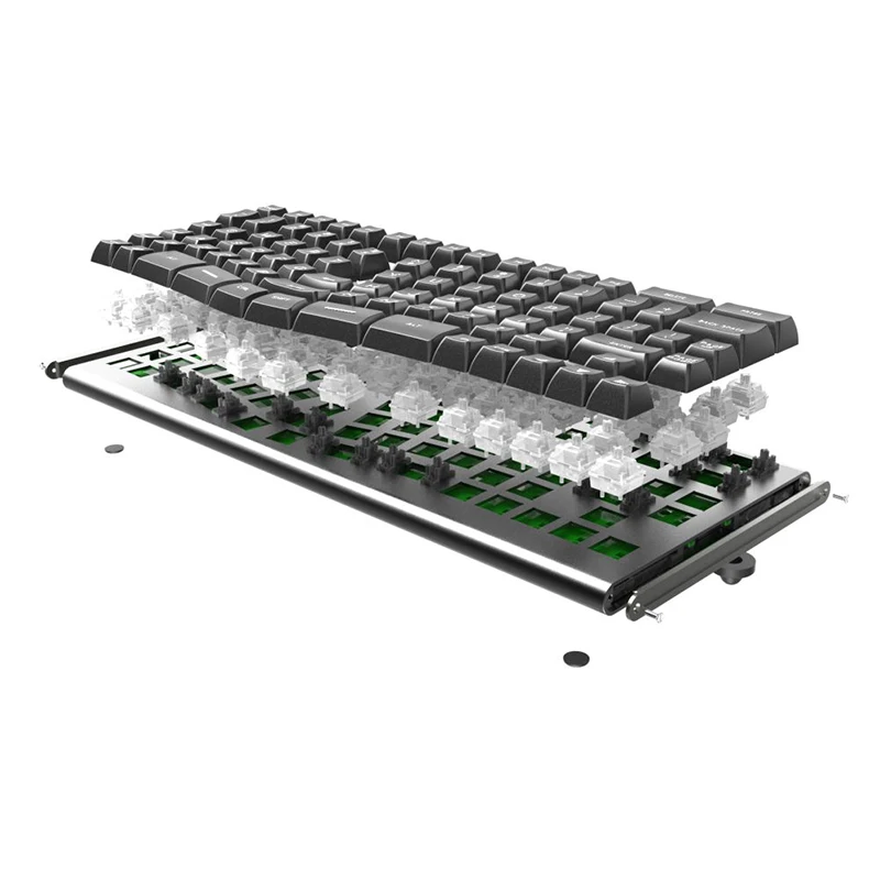 Универсальная клавиатура с чехлом для клавиш «сделай сам», клавиатура с переключателями, Заводская клавиатура на заказ, Механическая игровая клавиатура Gateron axis