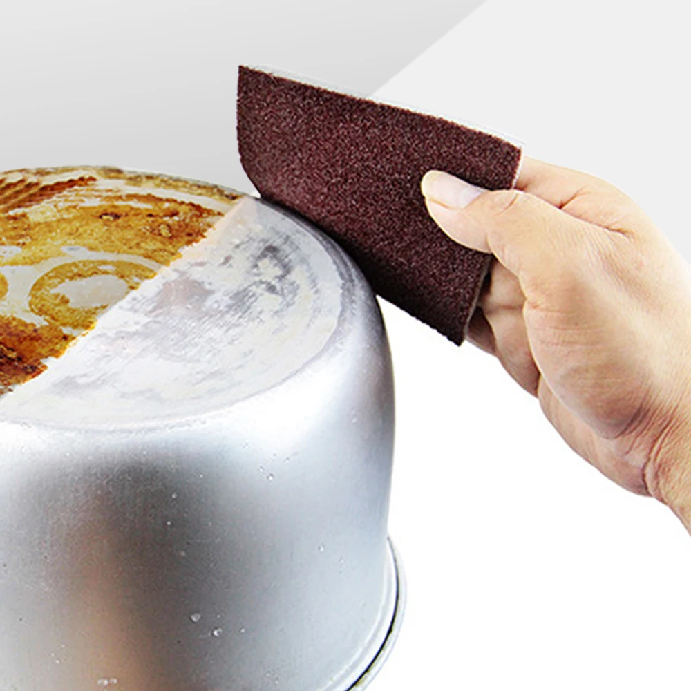 kitchen cleaning sandpaper sponge sand double sanding sponge