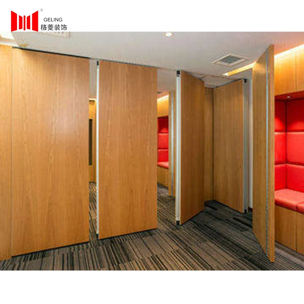 Custom hotel box 65mm soundproof movable folding door partition wall partition room partition