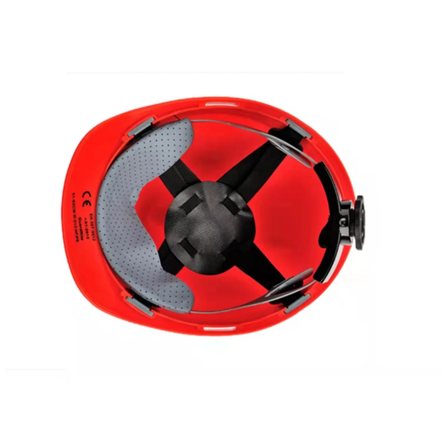 GuardRite brand 4 points HDPE/ABS V type EN397 safety helmet with chip strip