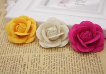 
colorful felt flowers diy home party decoration polyester craft felt flower 