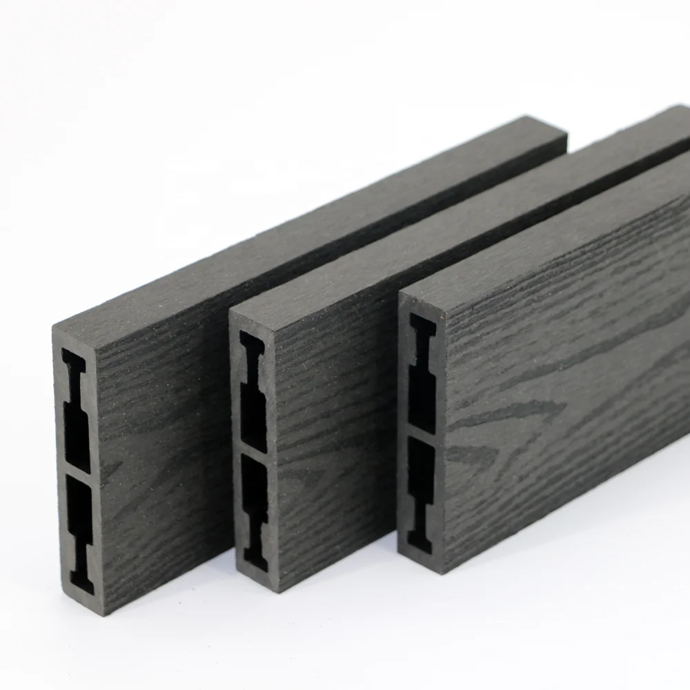 Wpc Timber Tubes Wood Plastic Composite Slats Outdoor Panels Composite Board for Fencing Small Garden Fence Security Fence